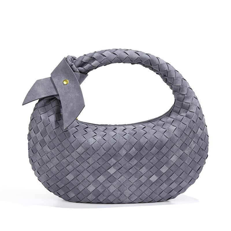 Sac bandoulière tissé de grande capacité pour l'automne et l'hiver, sac croaker polyvalent, sac aisselle givré