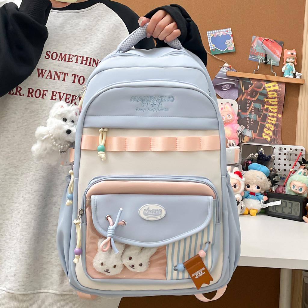 Teen Girls Fashion Casual Backpack With Breathable Straps For School Travel And