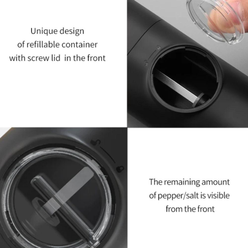 Rechargeable Spice Grinder Adjustable Coarseness Pepper Mill  Restaurant