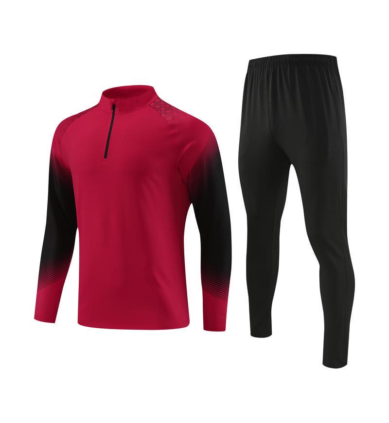 Unisex Long-Sleeve Football and Fitness Training Suit for Adults