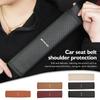 Leather Car Seat Safety Belt Soft Protector Shoulder Strap Pad For Mercedes Benz AMG W202 W212 W213 W220 W221 W222 C180 C200