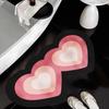 Flower special-shaped toilet bathroom entrance door suction pad foot pad  diatom mud non-slip pad washing table love