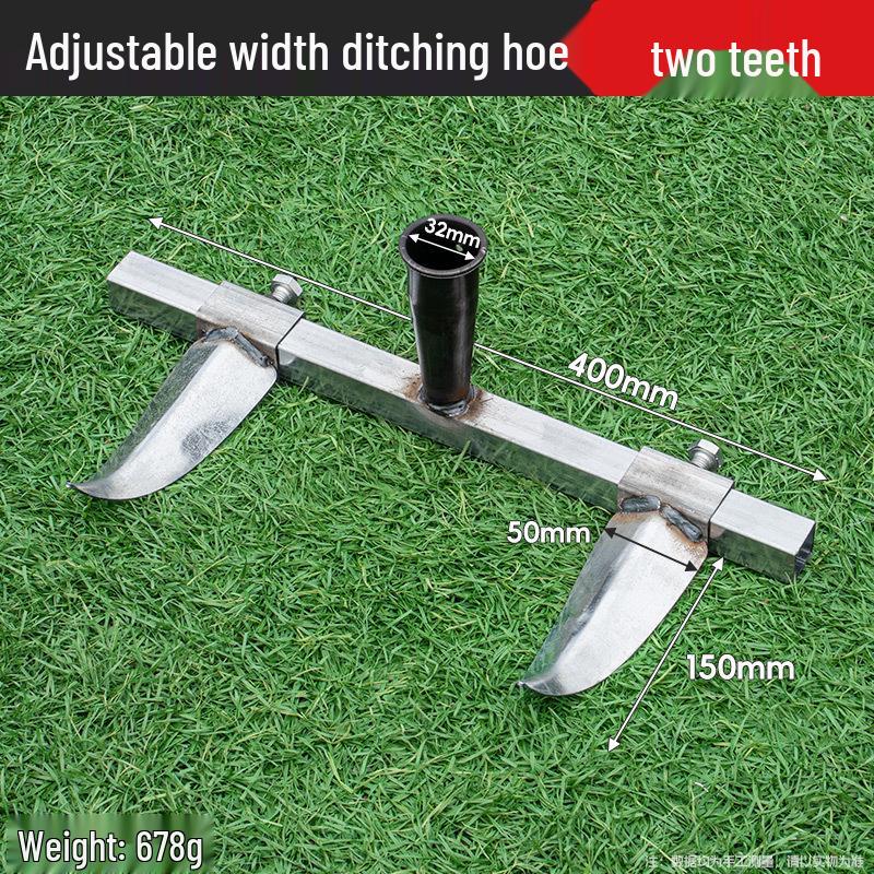 Garlic Ditch Digger: Specialized Tool for Planting and Sowing with Pull Hook and Rake Hoe