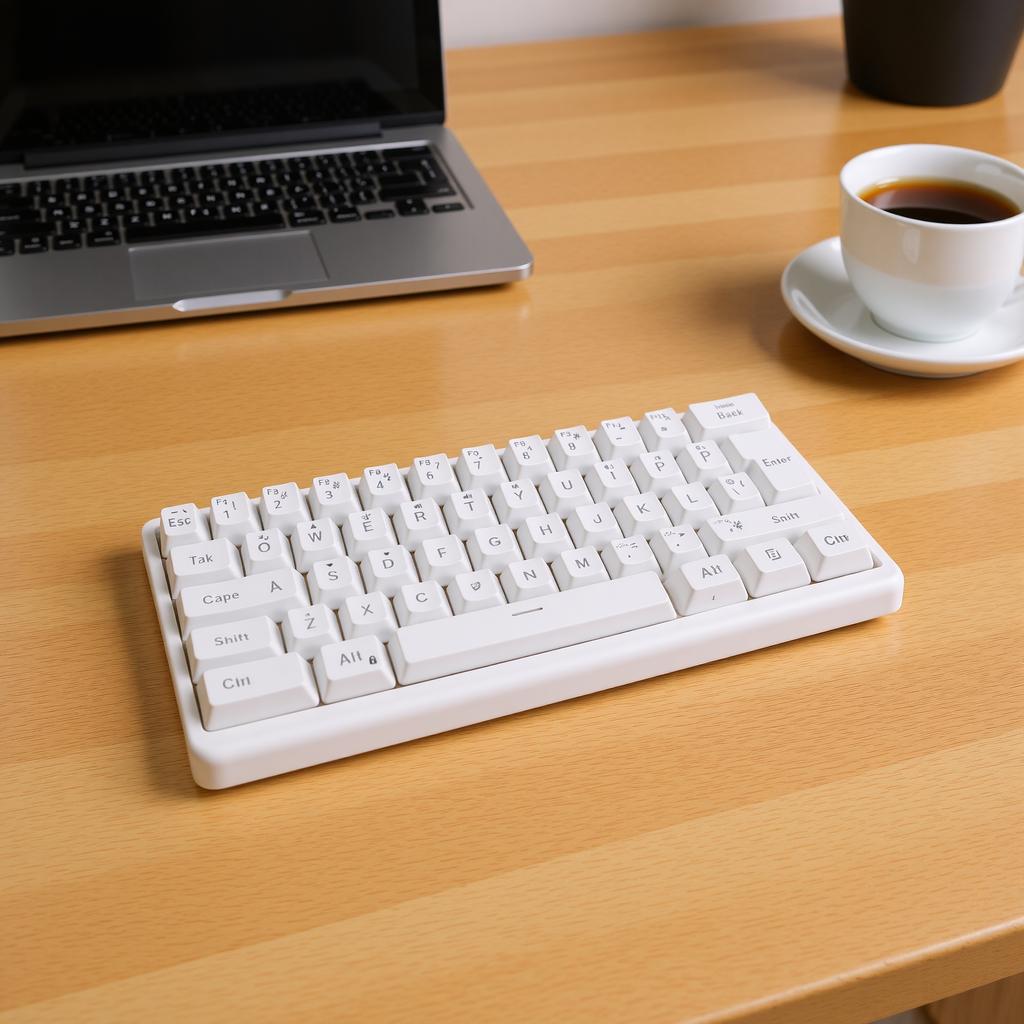 Wireless Mechanical Keyboard 61 Keys   2.4G Wired RGB Lighting Mechanical Gaming Keyboard with Hanging Rope