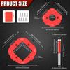 4 In 1 Arc Angle Positioning Template, Router Corner Radius Template, Positioning Bit Jig for Woodworking Routing Corner Jig