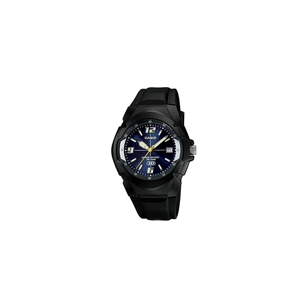 Casio Basic Analogue Men s Watch MW-600F-2A Water Resistant, Quartz Movement, Black Dial