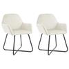 Day and Night - Day and Night Dining Chairs 2 Units Cream Velvet