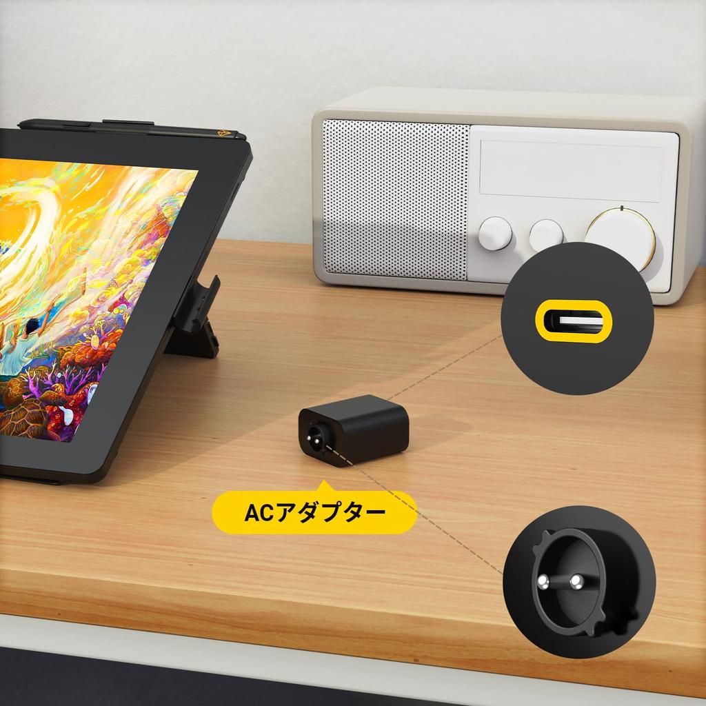 XENCELABS Hub Xencelabs Hub Bundle pro Pen Display vylepšená konektivita s a kabely vylepšený univerzální AC adaptér v balení 16, HDMI, DisplayPort,