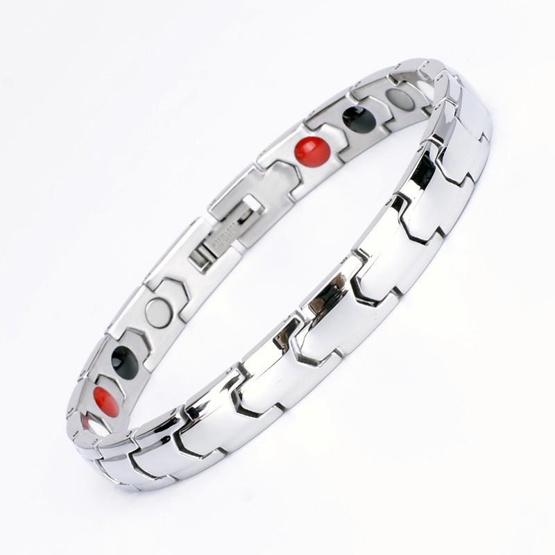 European and American Popular Magnetic Health Bracelet with Pointed Bottom, Vacuum Plated, Anti-Radiation & Anti-Fatigue.