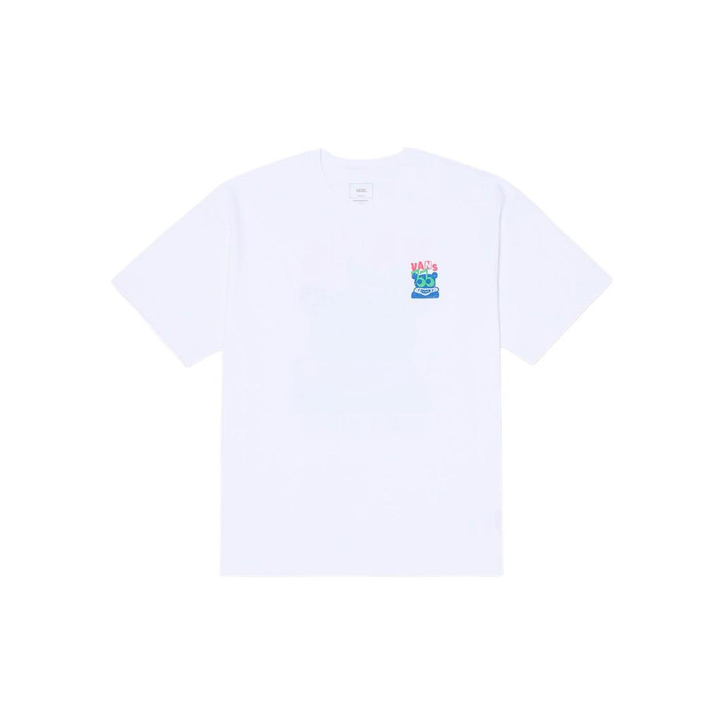 Vans Indie Fashion Simple Stylish Solid Color Short Sleeve T-Shirt Unisex Tops White VN000NMBWHT
