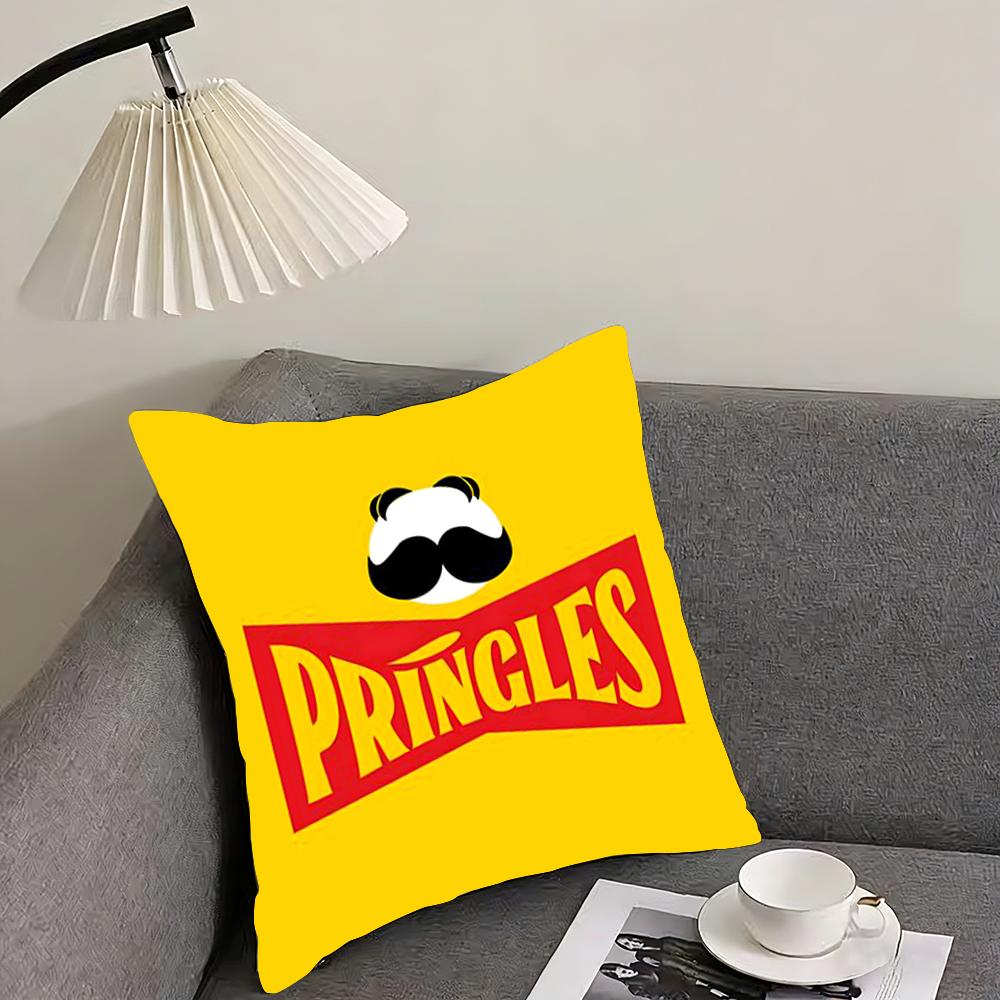 Classic PPringles Cushion Cover Elegant Comfort Pillowcase Sofa Bed Doublesided Printed Invisible Zipper Home Decor