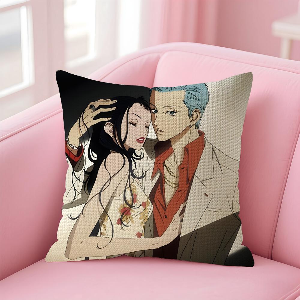 P-Paradise K-Kiss Manga Cushion Cover Natural Linen Pillow Case Double-Sided Print Decorative Sofa Pillowcase Home Decor Gift