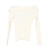 Autumn French One-Shoulder Slim Fit Knitted Sweater - Elegant Women's Fashion