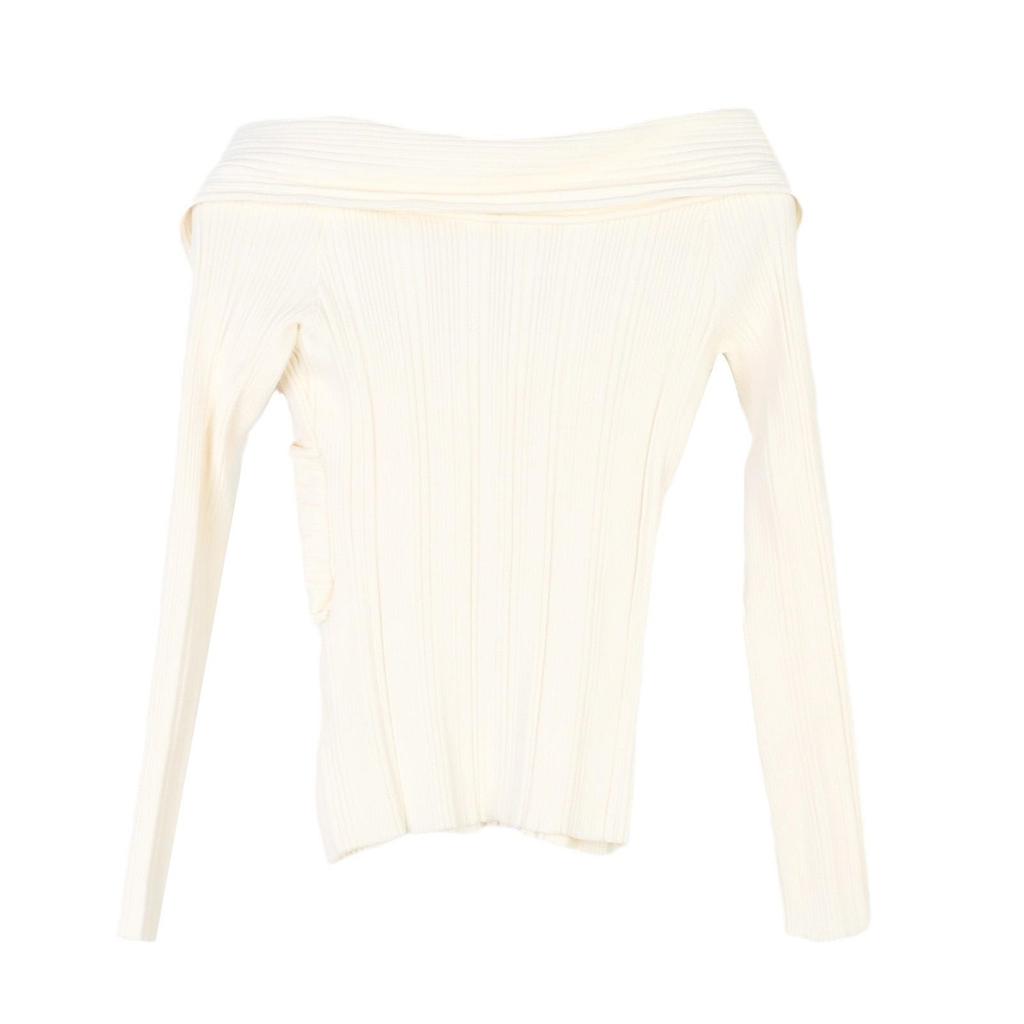 Autumn French One-Shoulder Slim Fit Knitted Sweater - Elegant Women's Fashion