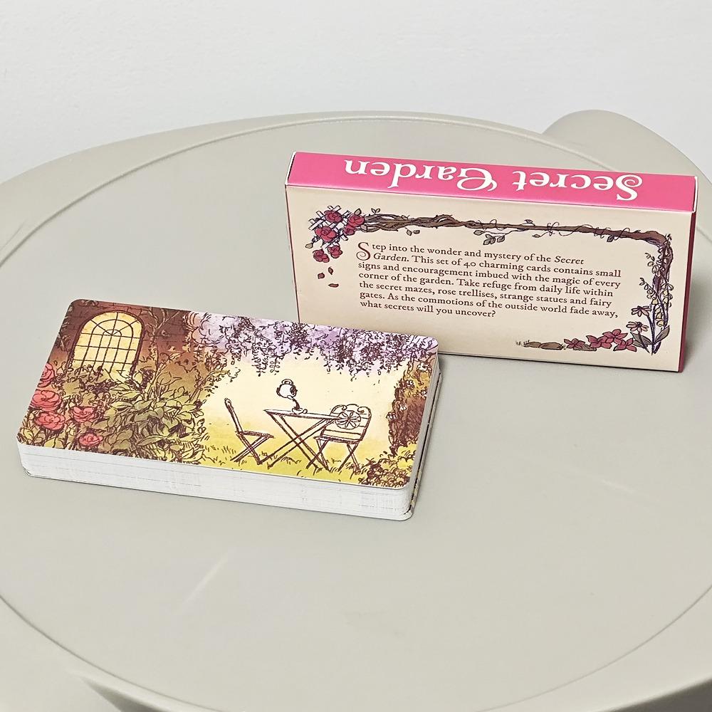 10,5*6cm Secret Garden 40 Cartões Encantadores Contém Pequenos Sinais e Encorajamento Imbuídos com Magia do Jardim