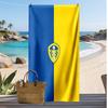 Asciugamano da Spiaggia con Stampa Leeds United Football, Asciugamano Grande Morbido ad Asciugatura Rapida per Spiaggia Campeggio Nuoto