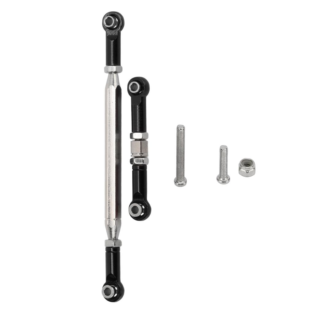 Metal Upgraded Servo Link Rod Steering Pull Rod for MN D90 MN91 MN96 MN99S RC Car PartsBlack