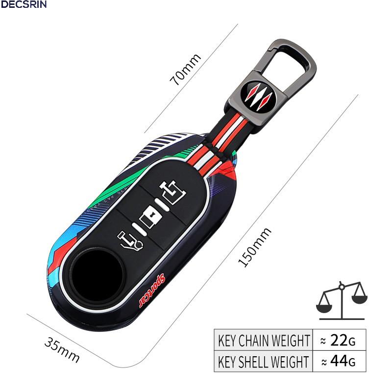 Pouzdro na skládací dálkový klíč zinkové slitiny pro Fiat Ducato 500 500L Panda Grande Punto Lancia Musa Auto Příslušenství