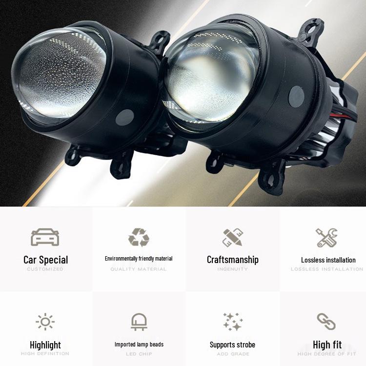Honda Civic LED Laser Fog Light Lens, Dual Beam, Non-Destructive Installation