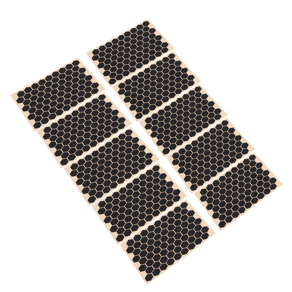 10Pcs Hexagon Grip Decal Sticker Textured Ultra Thin Sweat Absorption Non Slip for Mouse Keyboard Mo