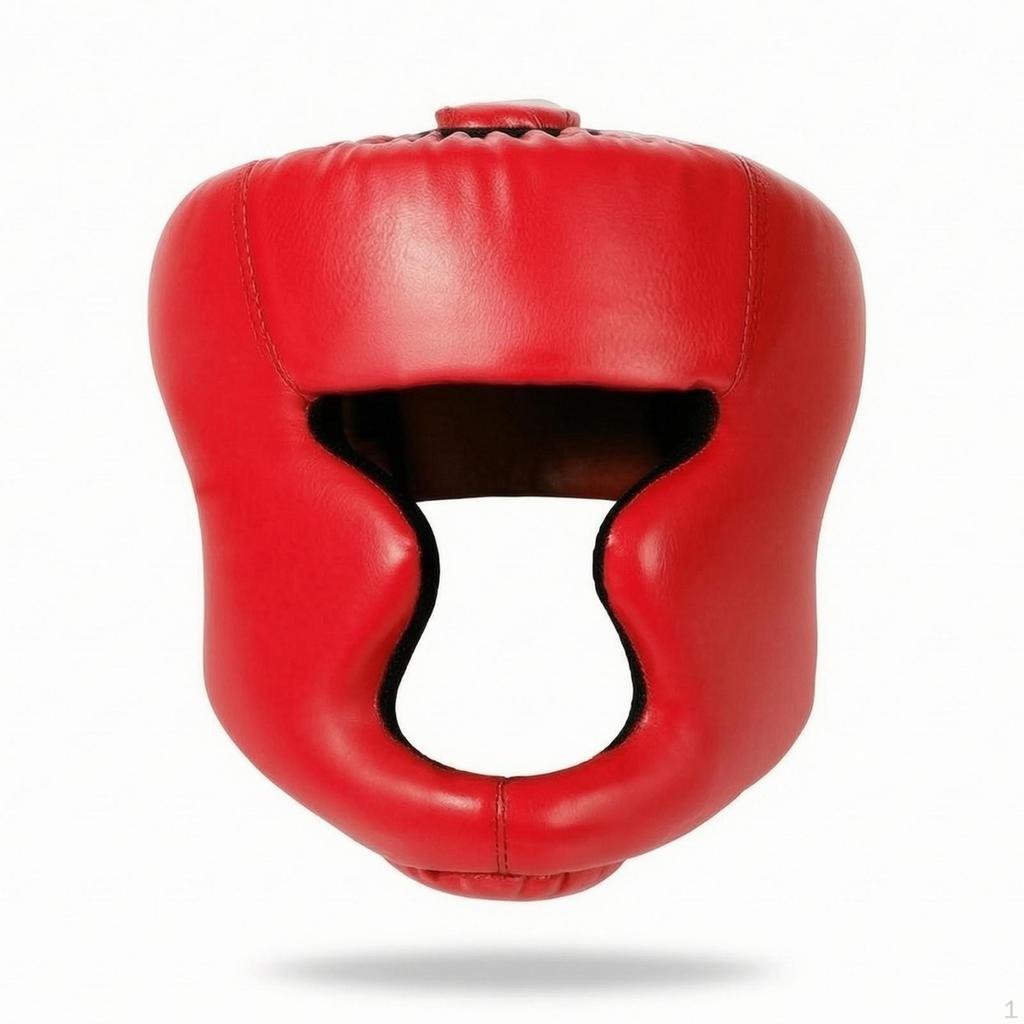 Training Headgear OpenFace Shielded Sparring Helmet for Fighters Artists, Pugilists Black S