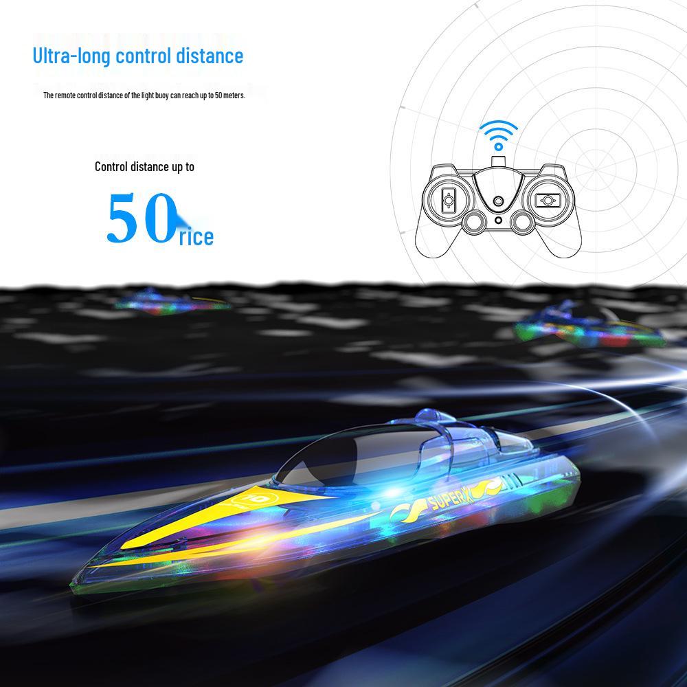 Children's Educational Remote Control Electric Toy Speedboat – Outdoor Smart Celebrity Toy Boat