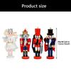 4Pcs 13Cm Tall Mouse Princess Guard Nutcrackers Ornament Wooden Christmas Decors Durable Moisture Resistant Design
