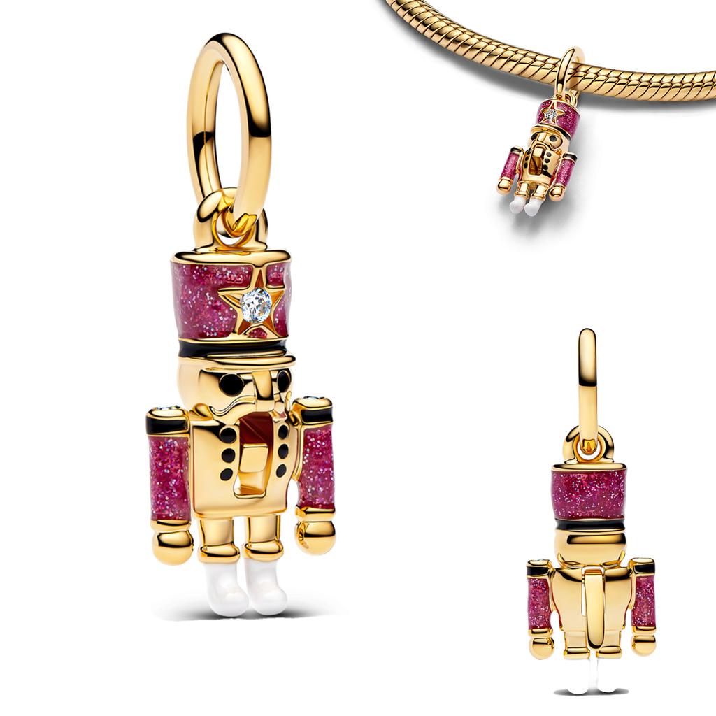 Vintage Copper Charms Plum Blossom Snake Seal Pendants Beads For Original Bracelets Necklace Women Diy Jewelry Gift