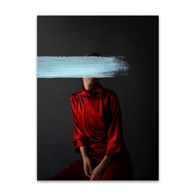 

Модная художественная картина на холсте, рисунок, фреска, красота, печать, украшение для гостиной, дома, безрамная картина на холсте 21x30cm No Framed