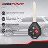 Beefunny Upgraded Remote Car Key Fob for Toyota Camry Corolla Matrix Sienna Solara, for Pontanic Vibe Key Fob Replacement FCC ID: GQ43VT14T 315MHz