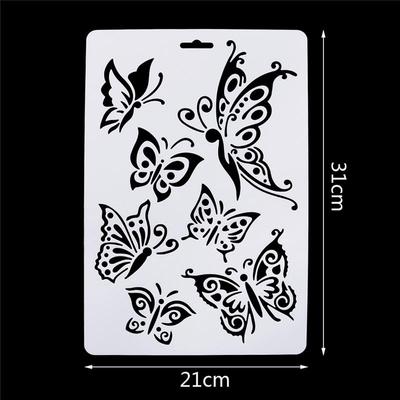Layering Stencils Album Scrapbooking Πρότυπο Ζωγραφικής Σχέδιο Χαρτί Καλούπι DIY