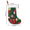 Christmas Decoration Fireplace Hanging stockingChristmas Stockings 1pc 45.72 Cm, Christmas Decorative Red Gree