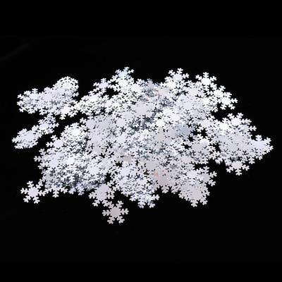 Confete de Mesa Floco de Neve Branco de Natal Convite de Presente Artesanato DIY 15g