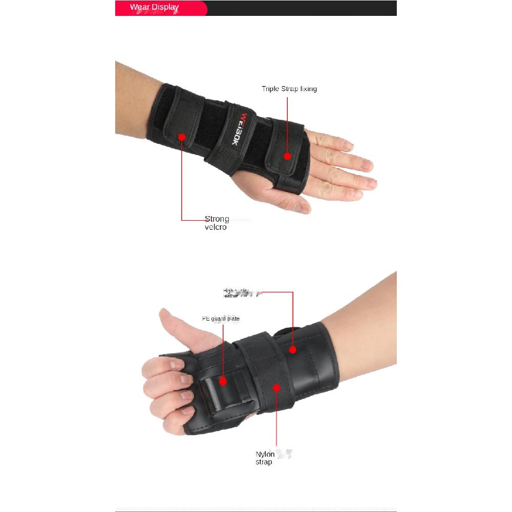 Men Women Wrist Protector Hand Guards Support Palm Pads Skating Ski Snowboard Roller Gear Protection Child Hand Protector