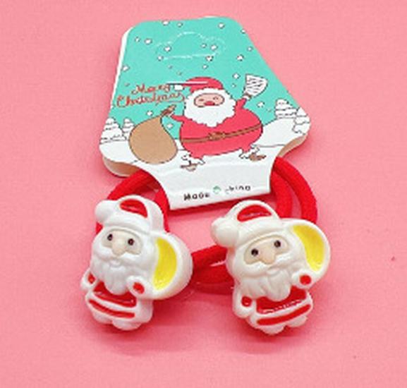2021 Christmas Santa Claus Hair Ties & Headbands for Kids - Hair-Friendly Accessories