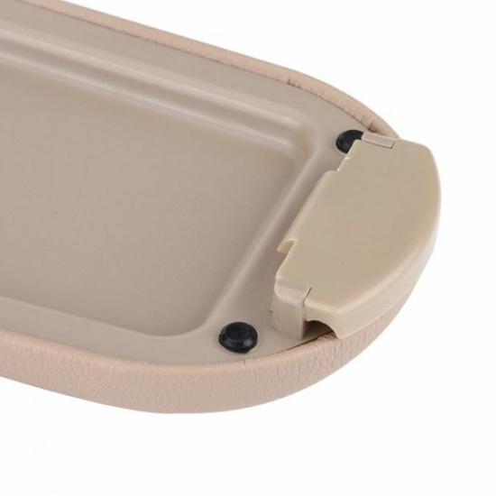 For VW Jetta Beetle 1999-2009 Beige Leather Center Console Armrest Cover Lid New