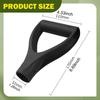 Thickened PP D Handle Grip Replacement for Shovel Shaft Universal Fit for Yard and Snow Tools