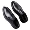 Leather shoes men's 2025 winter new business cotton dress leather shoes trend velvet dad shoes