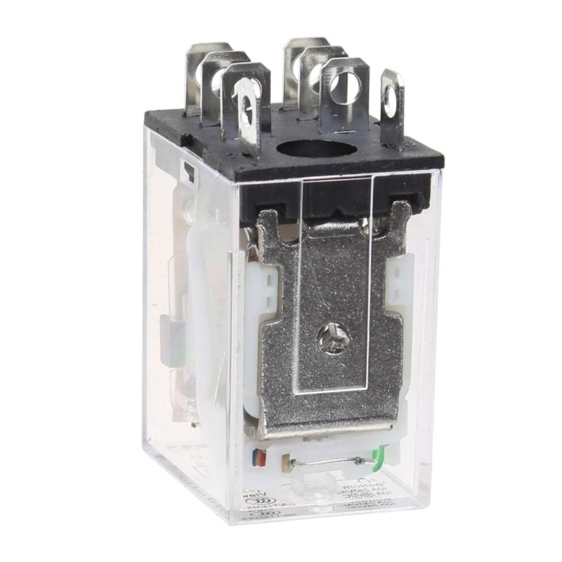 10A Mini Electromagnetic Relay Electronic Modules DPDT 8 Pin LED Lamps