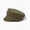 Autumn Winter  Big Size Designer Letter Militray Hats Women Fashion Woolen Flat Top Cap Outdoor Gorras Visor Sun Hat Navy Hats