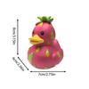 1PC New Whimsical Watermelon Duck Dragon Fruit Fruit Series Duck Statue Ornament Home Desktop Decoration