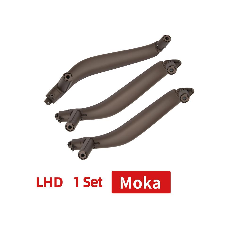3PCS SET LHD RHD Carbon Fiber Interior Passenger Door Handle Inside Panel Replacement For BMW X5 X6 F15 F16 2014-2018