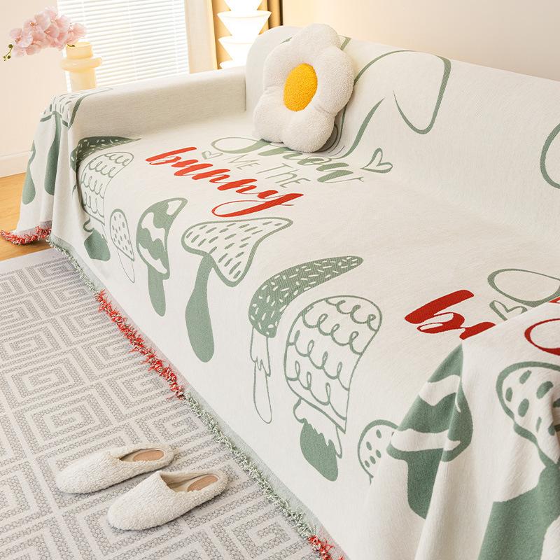 Sofabezug Stoff Rutschfest All-Inclusive Verdickt Sofa Handtuch Vier Jahreszeiten Universell Sitzbezug Überwurf Matte Staubdichte Decke