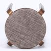 Fuji Boeki Bentwood Stackable Stool, 32cm Wide X 32cm Deep X 47cm High, Beige/Brown Fabric, Compact, Assembly Required, 14545