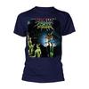 Uriah Heep 'Demons And Wizards' Navy Blue T Shirt - NEW