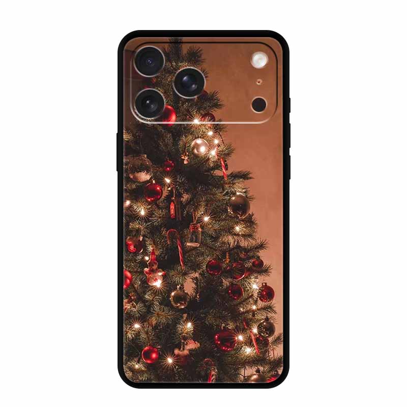 For iPhone 17 Pro Max Cover iPhone17 Pro Back Protective Phone Case For iPhone 17 Air Santa Christmas Soft Silicone TPU Coque