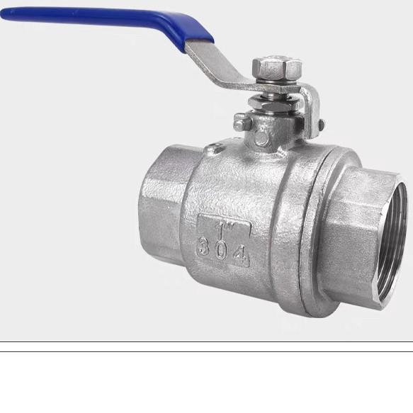 304 Stainless Steel Full Bore Two-Piece Ball Valve, Internal Screw 316L Valve 201 Switch