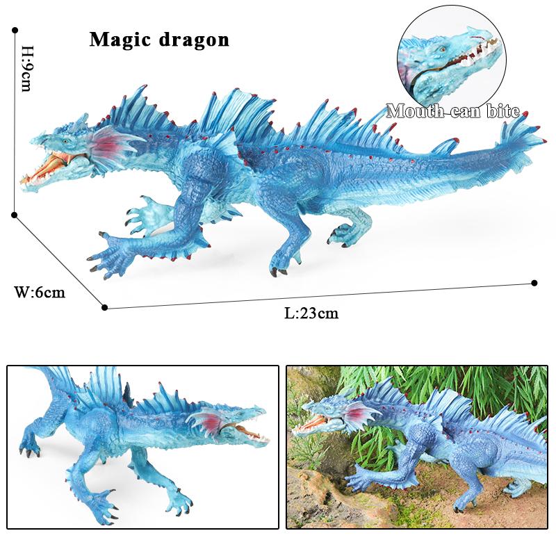Oenux Phoenix Cerberus Ice Monster Model Cerberus Griffin Dragon Dinosaurs Action Figures Animals Toy Collection Kid Gift