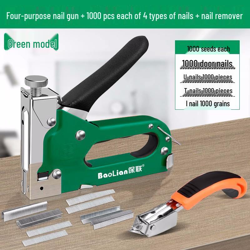 Manual Steel Nail & Staple Gun for Wire Slotting & Woodworking