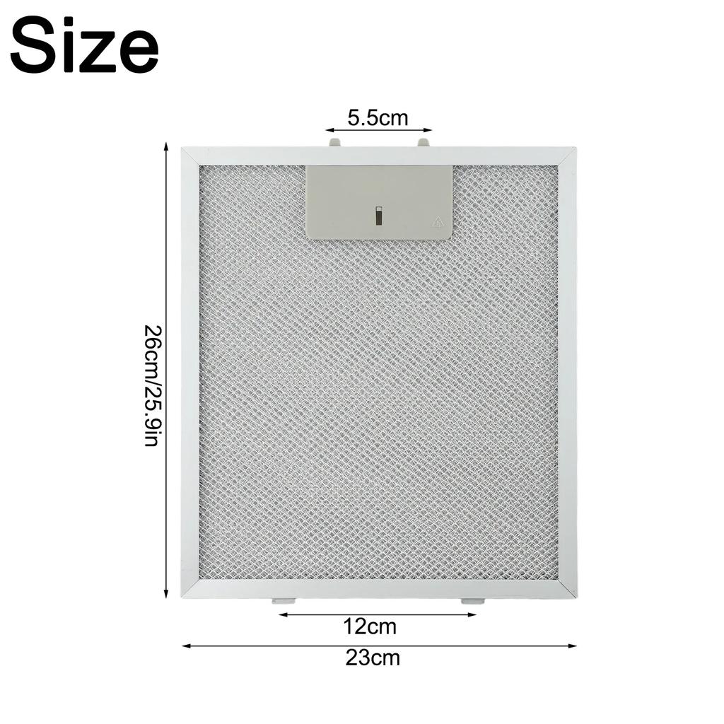 23x26cm Range Hood Filter 5 Layers Cooker Hood Grease Filter Kitchen Extractor Ventilation Aluminium Aspirator Filter Mesh